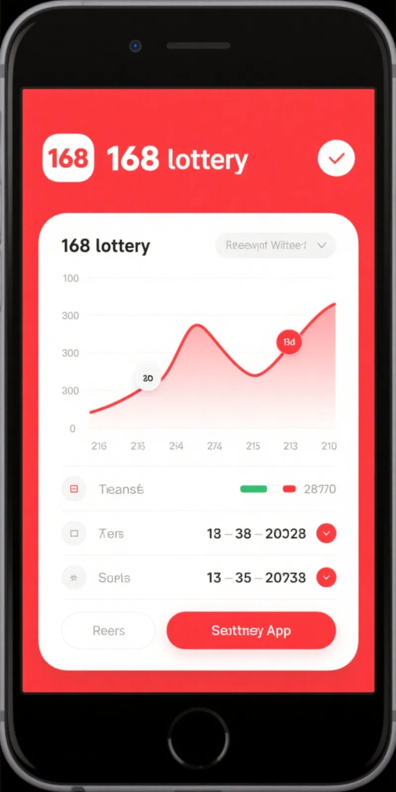 168开奖网 APP 界面展示